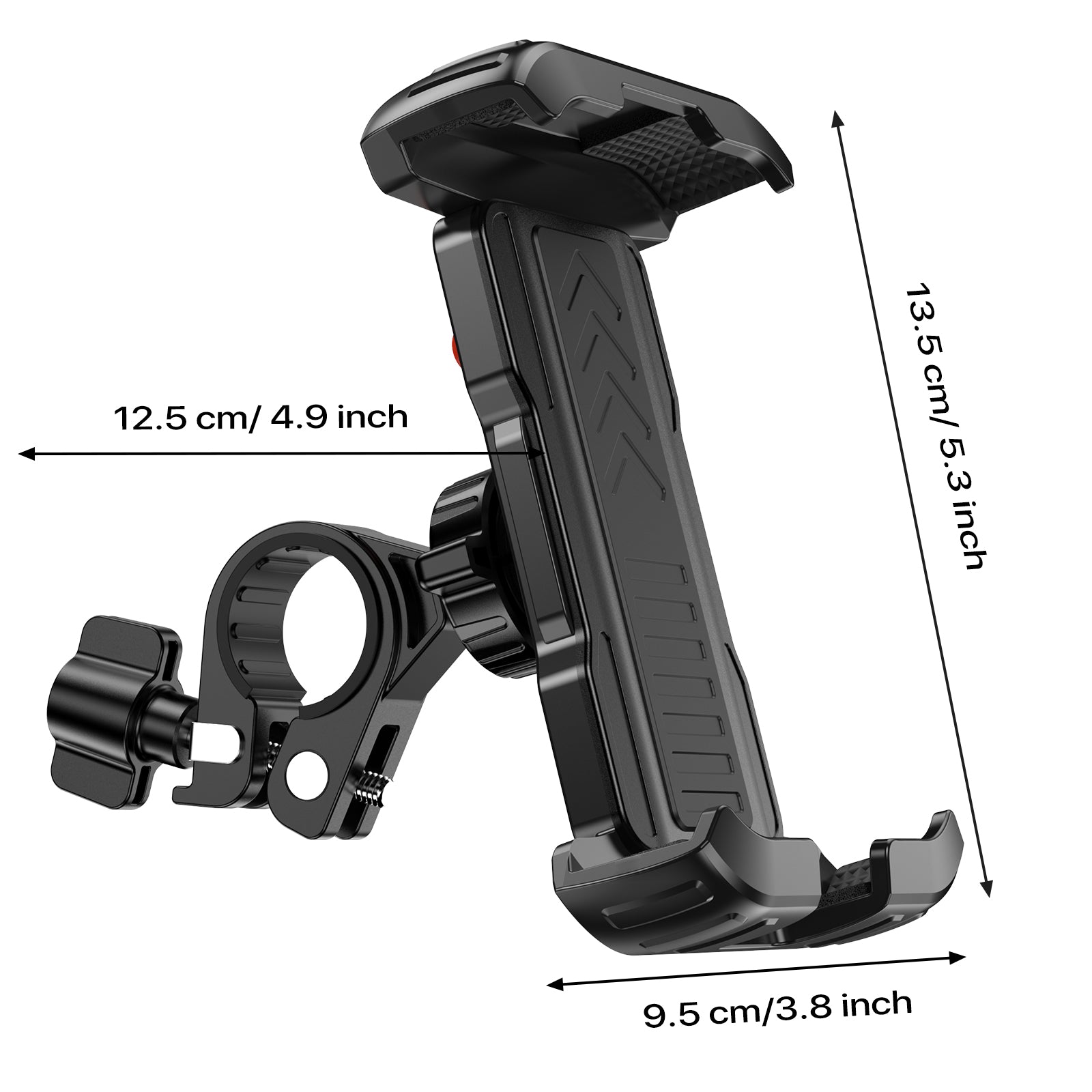 SOLIGU Bike Phone Holder, [Selfie-Friendly] Bike Phone Mount, [One-Touch Locking] Bike Phone Holder Handlebar,Compatible with iPhone Samsung Google and All 4.7''-6.8'' Phones